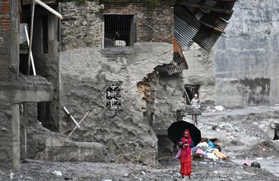 ネパール・中国の土石流、死者1003人に 行方不明者4462人