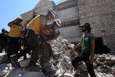 シリア北西部への空爆で民間人43人死亡 監視団発表