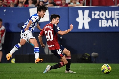 久保建英がゴール ソシエダはオサスナ下す