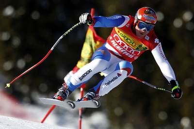 キュシュ 男子滑降で3度目の種目別優勝
