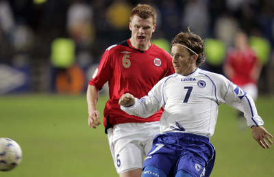 ＜サッカー 欧州選手権2008・予選＞ボスニア・ヘルツェゴビナ ノルウェーに勝利 - ノルウェー