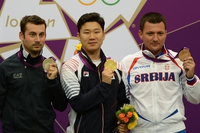 松田は決勝に進めず、射撃・男子エアピストル