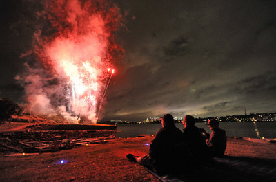 遺灰を空へ、ペットのための「送り花火」 豪