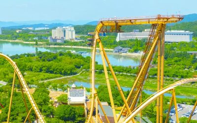韓国の遊園地でジェットコースター停止、乗客避難…2日前にも遊具事故