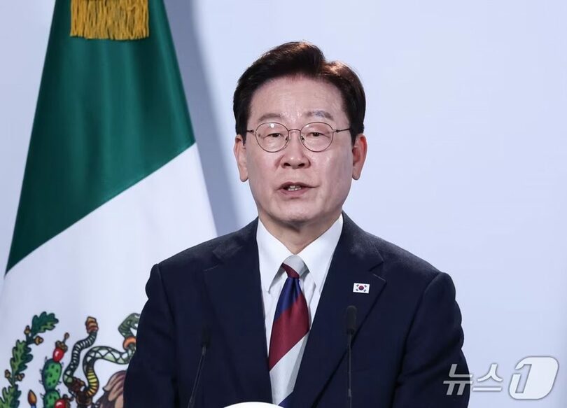 韓国のイ・ジェミョン（李在明）大統領(c)news1
