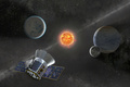 太陽系外惑星を探す人工衛星「TESS（テス）」のイラスト。米航空宇宙局（NASA）提供（2018年4月11日提供）。(c)AFP PHOTO / NASA/HANDOUT