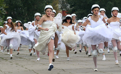 走れ花嫁! 優勝者には披露宴費タダの特典