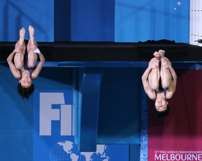 ＜第12回世界水泳選手権＞女子飛び込み、Jia Tong／Chen Ruolin組 シンクロ10メートル高飛び込みを制して金メダルを獲得 - オーストラリア