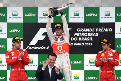 ベッテル、最年少で総合3連覇達成 ブラジルGP