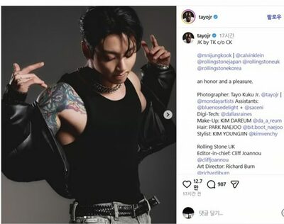 BTSジョングク、ローリングストーン撮影ビハインド映像が100万回超