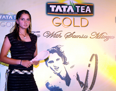 ＜テニス＞サニア・ミルザ タタ・ティーのプロモーション・イベントに登場 - インド