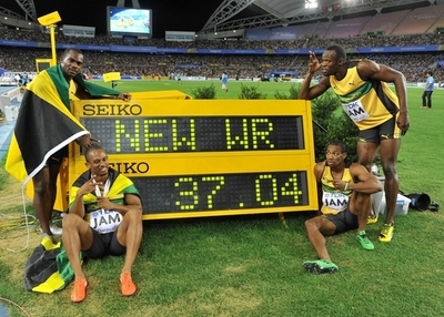 ジャマイカが男子4×100mリレーで世界新、世界陸上