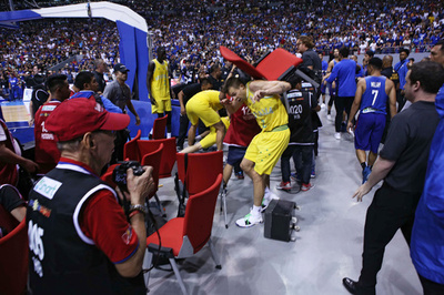 バスケ豪代表「身の危険を感じた」 W杯予選での大乱闘で大使館に助け求める