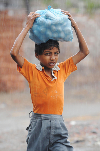 猛暑のインド北部に救いの雨