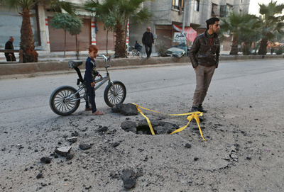 シリア内戦、死者34万人以上に 10万人以上が民間人