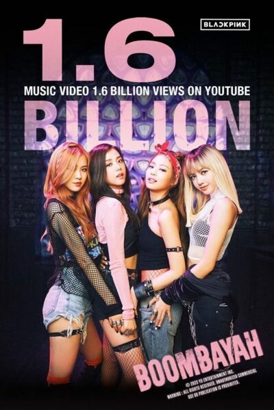 BLACKPINK、 「BOOMBAYAH」 MV再生回数 16億回突破…通算 3度回目