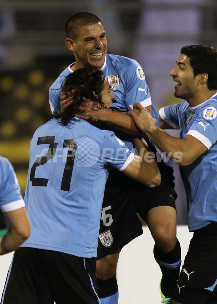 ウルグアイ、5発でヨルダンに大勝 W杯大陸間プレーオフ