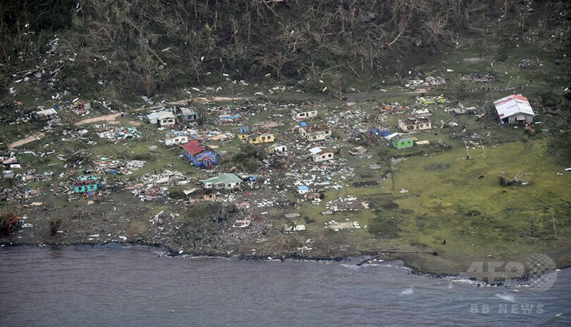 フィジー、最強サイクロンで20人死亡