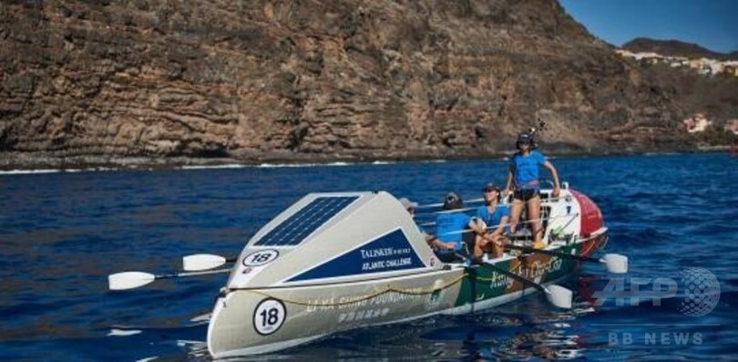 手こぎボートで大西洋横断　中国の女子大生が世界記録塗り替える