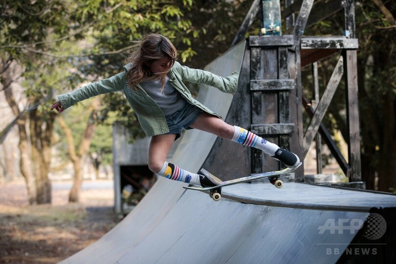 日本最年少プロスケートボーダー、9歳少女が目指す東京五輪