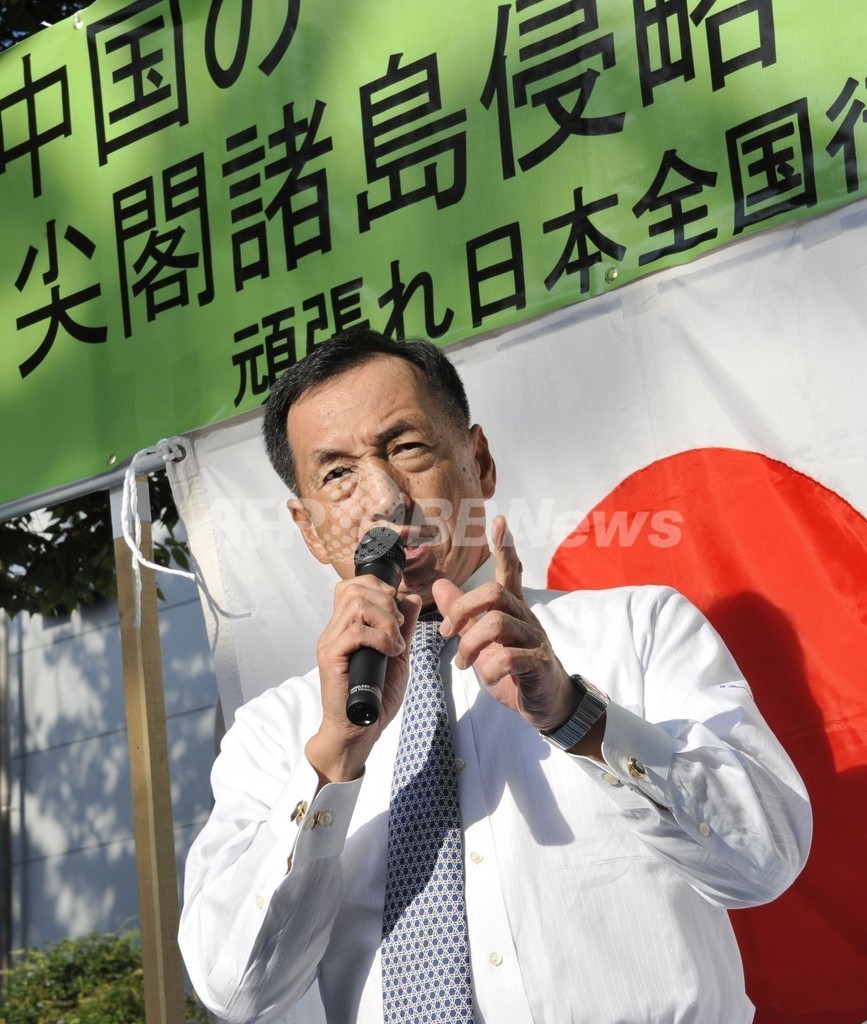 元空幕長らの団体が代々木で集会、中国対応で民主党政権を批判