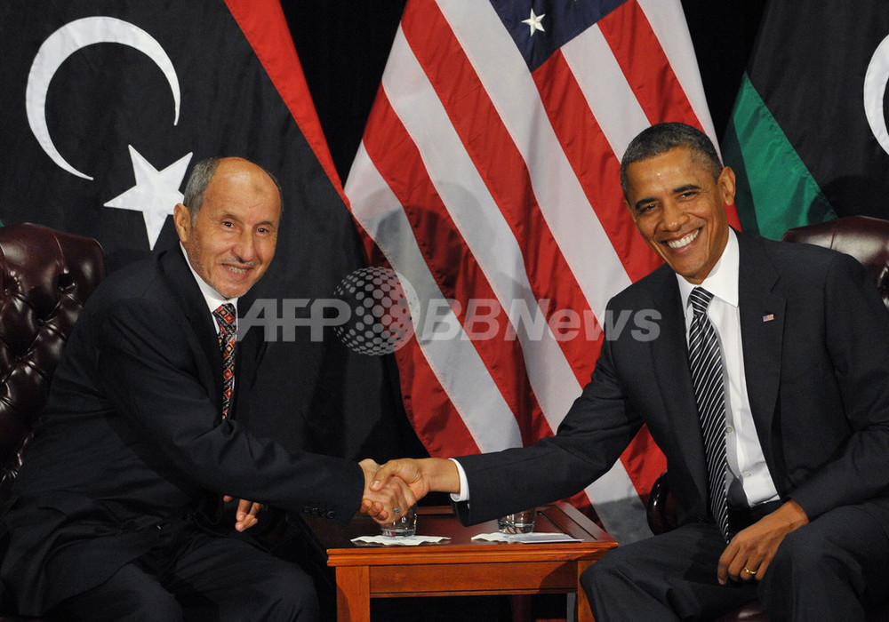 リビア国民評議会議長、国連会合で初演説 写真8枚 国際ニュース：AFPBB News