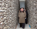 北朝鮮の沿岸東部にある漁場を視察する金正恩朝鮮労働党委員長。朝鮮中央通信配信（2018年12月1日配信、撮影日不明）。(c)AFP PHOTO/KCNA VIA KNS