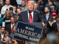 米テネシー州ナッシュビルの集会で演説するドナルド・トランプ大統領（2017年3月15日撮影）。(c)AFP/NICHOLAS KAMM