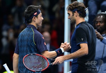 錦織、フルセットでフェデラーに敗れATPファイナル4強ならず 写真15枚