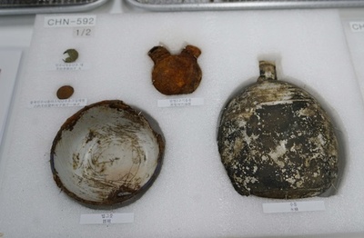 韓国・仁川で中国人民志願軍兵士の遺骨・遺品の納棺式