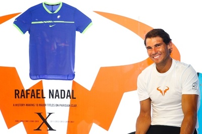 「ラ・デシマ」の快挙から一夜、ナダルがナイキのイベントに登場