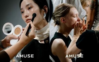 韓国コスメ「AMUSE」、パリ・ファッションウィークの舞台裏に参加…全モデルのメイクを担当