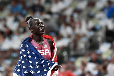 ムーが800m金、ハンマー投げはウロダルチュク3連覇 陸上女子