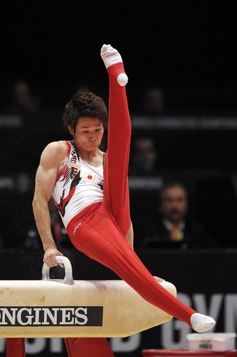 萱和磨があん馬で銅メダルを獲得、世界体操