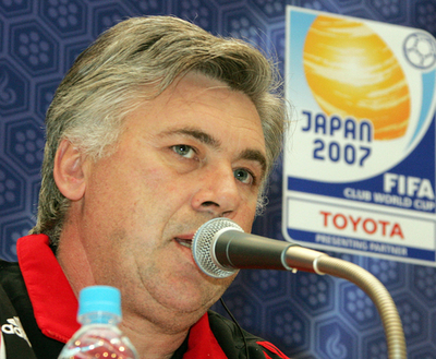 ボカ・ジュニアーズとの決勝を前に心境を明かすミランのアンチェロッティ監督