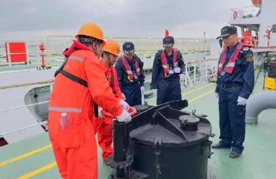 中国初のコンテナ船へのバイオ燃料海上給油が舟山港で完了