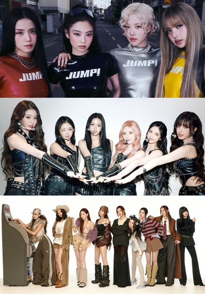 BLACKPINK / YG Entertainment, IVE / Starship Entertainment, TWICE / JYP Entertainment (c)STARNEWS