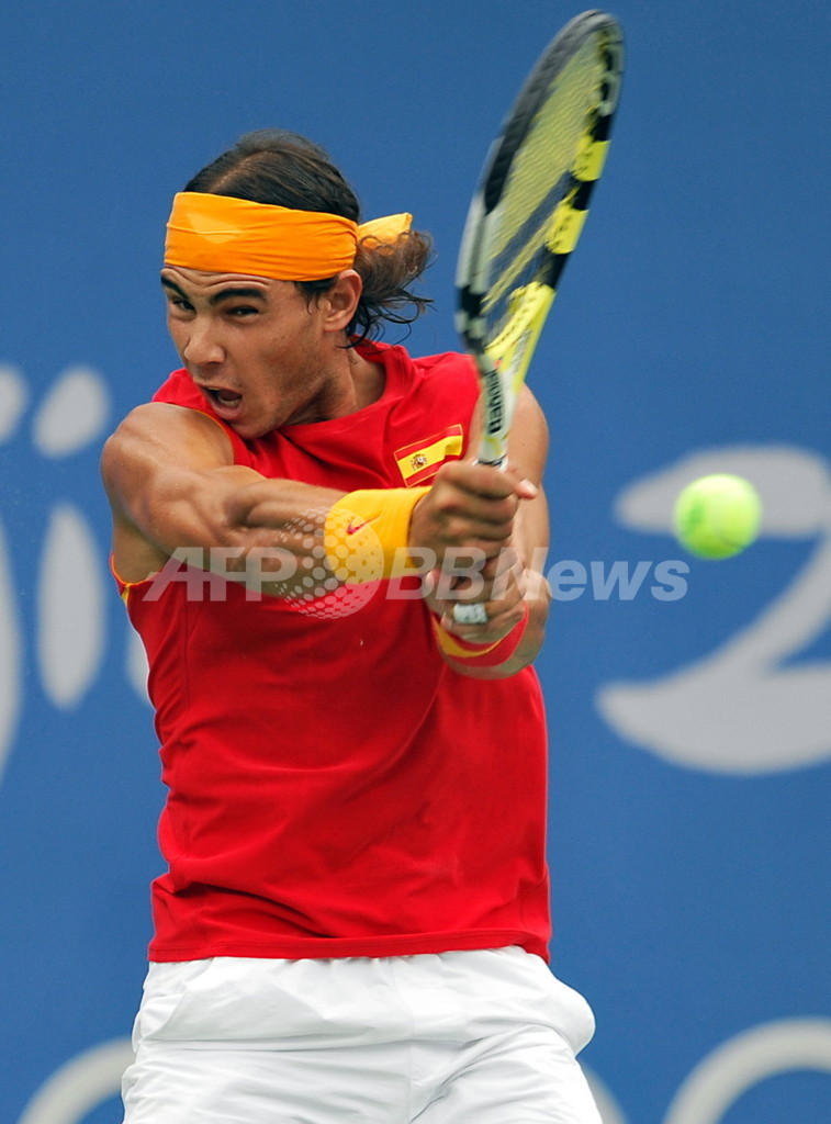 ナダル アンドレエフに快勝し準々決勝進出 写真4枚 国際ニュース：AFPBB News