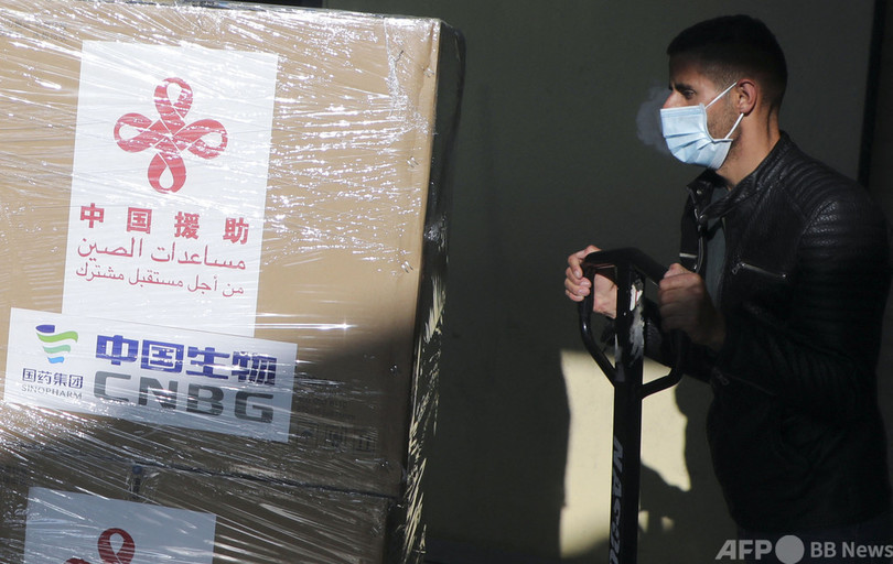 パレスチナ、中国製コロナワクチン10万回分受け取り