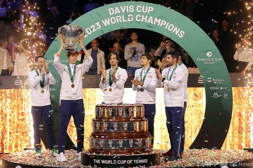 イタリアが47年ぶりデ杯V シナーらの活躍で豪下す