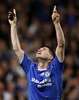 延長前半8分にPKを決めて歓喜するチェルシーのフランク・ランパード（%%Frank Lampard%%）。（2008年4月30日撮影）(c)AFP/ADRIAN DENNIS