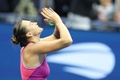 全米オープンテニス、女子シングルス決勝。優勝を喜ぶアリーナ・サバレンカ（2024年9月7日撮影）。(c)CHARLY TRIBALLEAU/AFP