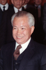 カンボジアの旧ポル・ポト（Pol Pot）政権のキュー・サムファン（Khieu Samphan）幹部会議長（1988年12月14日撮影、肩書きは当時）。(c)AFP/Gerad FOUET