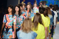 ブラジル・リオデジャネイロ（Rio de Janeiro）で発表された｢コカ・コーラ クロージング（Coca Cola Clothing）｣の13/14年春夏コレクション(2013年4月18日撮影)。(c)AFP/CHRISTOPHE SIMON