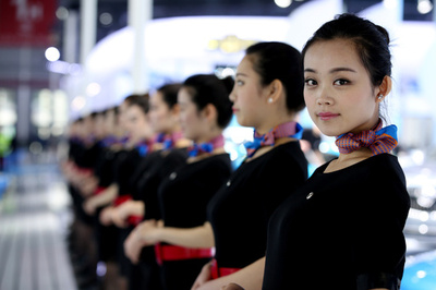 【写真特集】コンパニオン禁止？上海モーターショーの女性たち