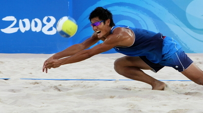 白鳥／朝日組 アラウジョ／ルイス組に敗れ敗退