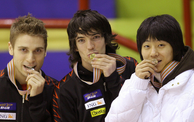 ＜ショートトラック 07世界選手権＞男子500メートル、ハンメリンが優勝 - イタリア