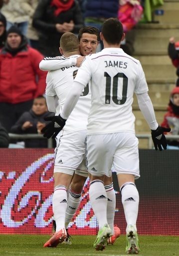 ロナウドの2得点でレアルがヘタフェに快勝