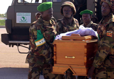 道路脇に仕掛けられた爆弾が爆発、アフリカ連合の平和維持軍兵士4人が死亡 - ソマリア