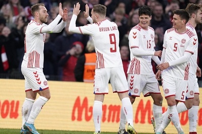 エリクセン、倒れたスタジアムで復活弾 イングランドや仏も快勝